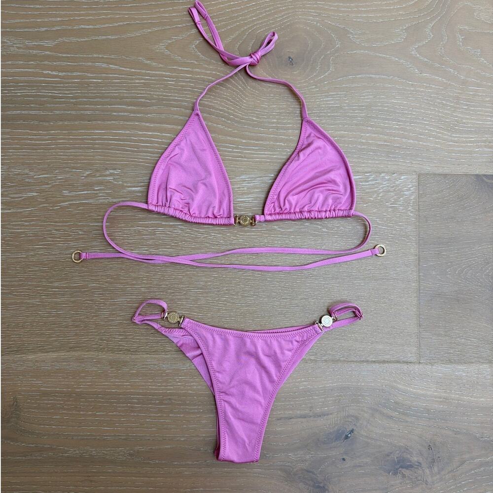 Calzedonia Triangle Bikini Set Minimal Fit Size Est XXS Pink